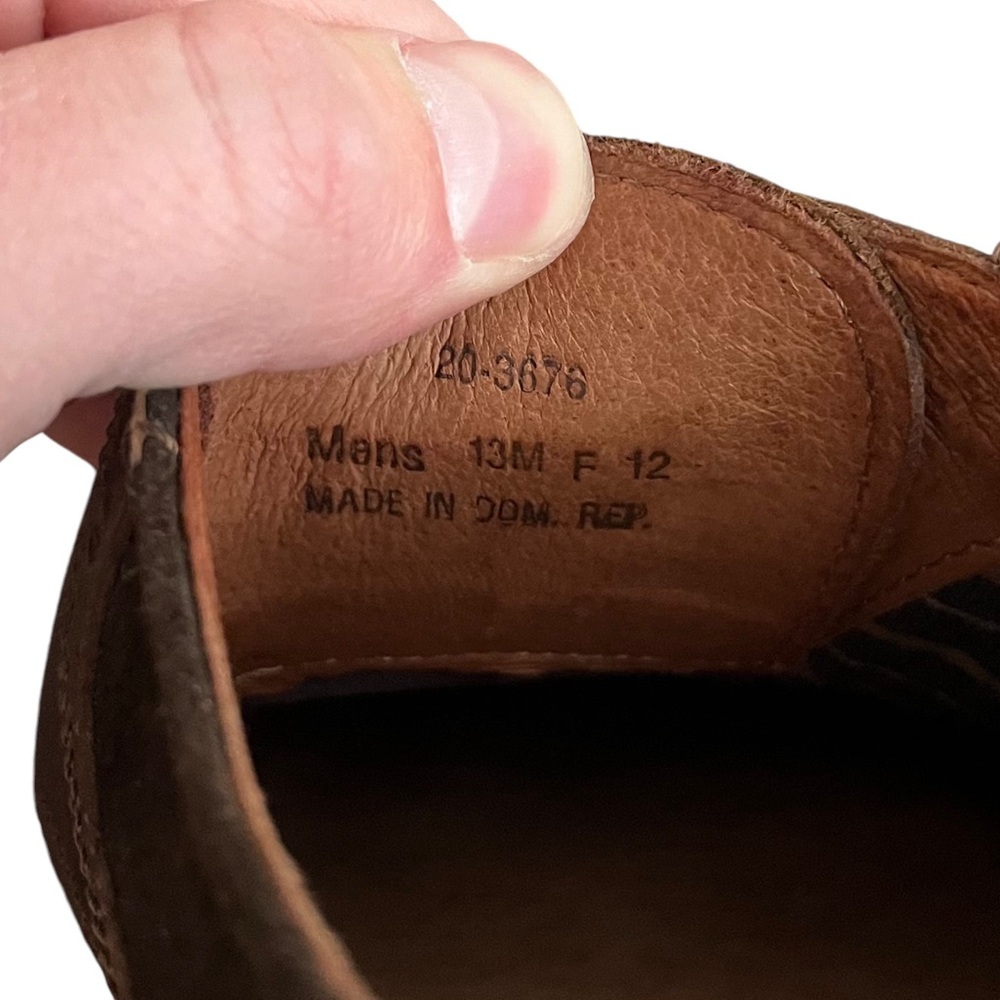 Johnston & Murphy‎ Mens 13 Brown Leather Suede Saddle Oxfords 20-3676 - Picture 3 of 5
